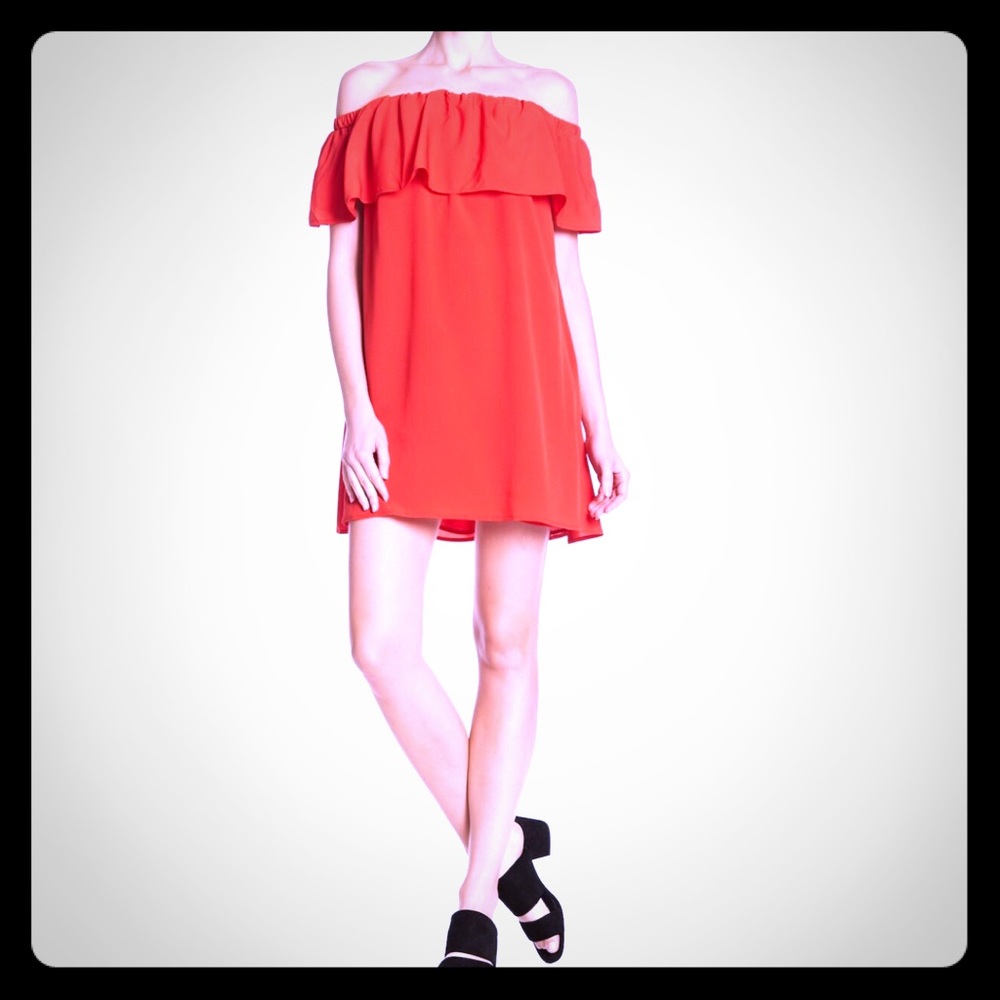 ❤️FINAL❤️ beautiful Off-the-shoulder red dress - Picture 4 of 6